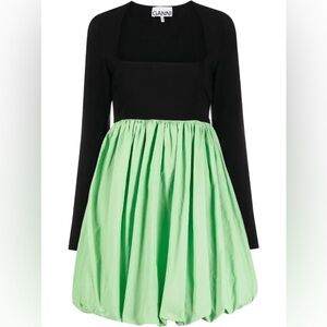 Ganni - Balloon skirt taffeta minidress size 38 (6/8)